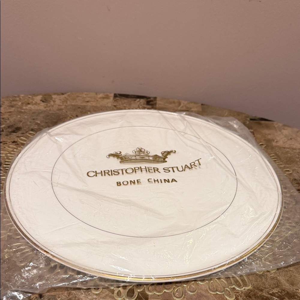 Christopher Stuart Bone China Cake/Serve Plate